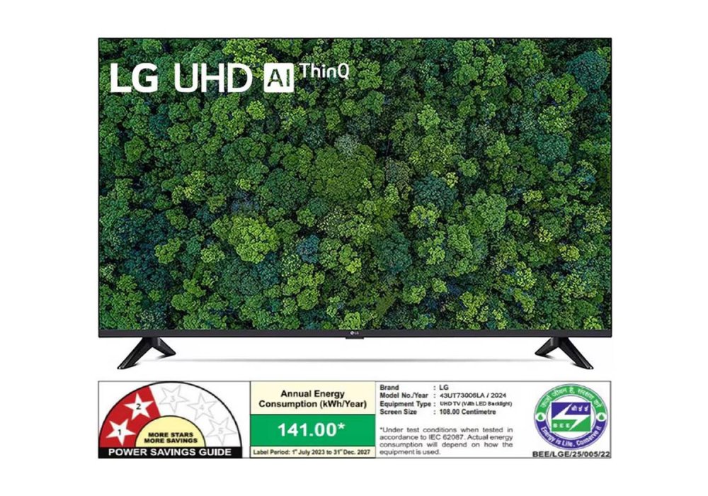 LG 43UT73006LA 43 Inch (109.22 cm) Smart TV