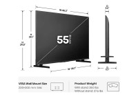 Hisense 55U6SF 55 Inch (139 cm) Smart TV