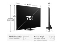 Hisense 75U7SF 75 Inch (191 cm) Smart TV