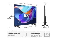 Hisense 58A6STUK 58 Inch (147 cm) Smart TV