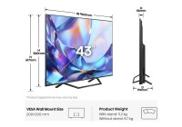 Hisense 43A7STUK 43 Inch (109.22 cm) Smart TV
