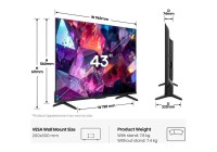 Hisense 43E7STUK PRO 43 Inch (109.22 cm) Smart TV