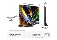 Hisense 75UR8STUK 75 Inch (191 cm) Smart TV
