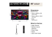 LG 85NU870BAUA 85 Inch (216 cm) Smart TV