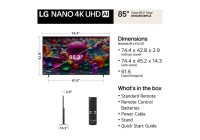 LG 85NU850BPUA 85 Inch (216 cm) Smart TV