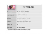 SkyWall 32SWATV 32 Inch (80 cm) LED TV