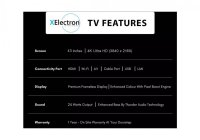 X Electron 43XETV 43 Inch (109.22 cm) Android TV