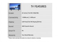 Foxsky 24FSN 24 Inch (59.80 cm) LED TV