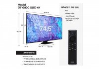 Samsung QN75Q80CAF / QN75Q80CAFXZA 75 Inch (191 cm) Smart TV