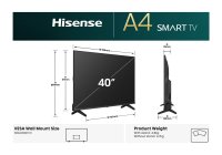 Hisense 40A4QNZ 40 Inch (102 cm) Smart TV