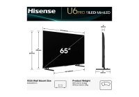 Hisense 65U6QAU PRO 65 Inch (164 cm) Smart TV